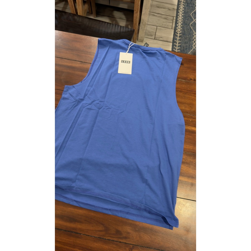 LSKD 1% Better FLXCotton Training Tank Power Cobalt Blue XL MTNK01044 NEW NWT - Picture 10 of 16
